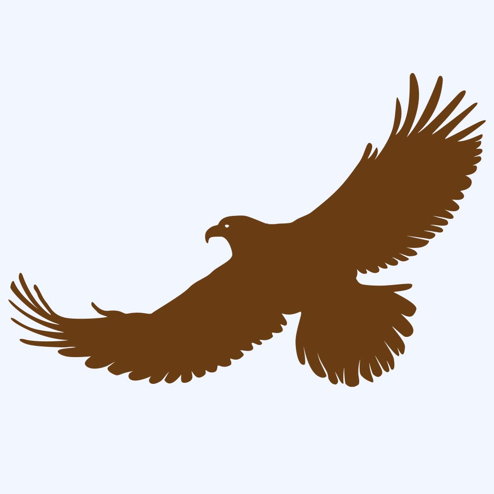 Rostprototyp – rostbraun eingefärbte Form der Rostfigur Adler